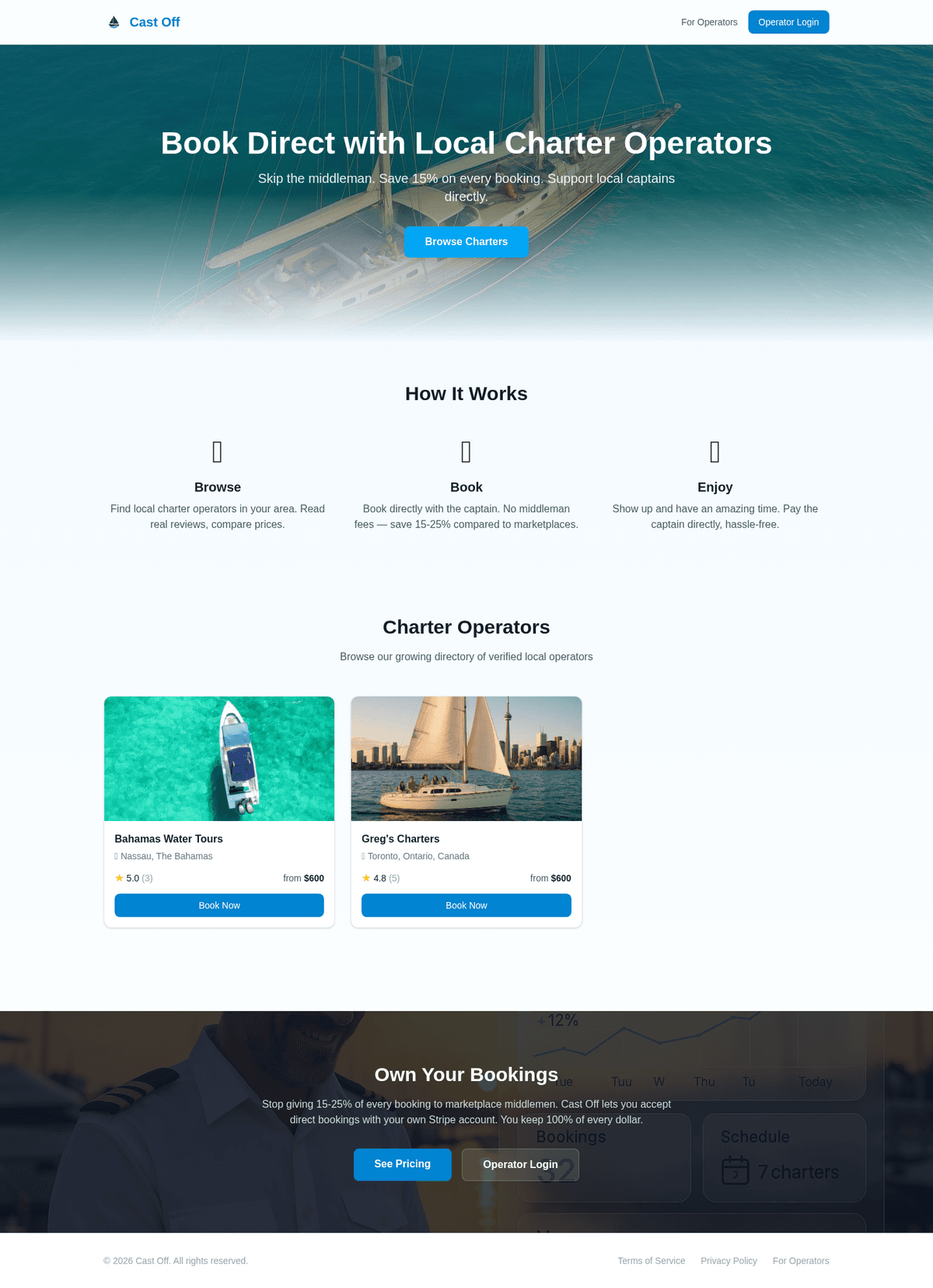 Cast Off — From Vacation Frustration to SaaS in One Day