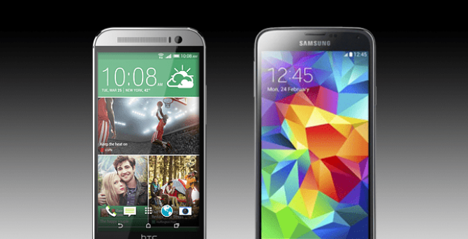 Apple iPhone 6 vs. Samsung Galaxy S5 and HTC One M8