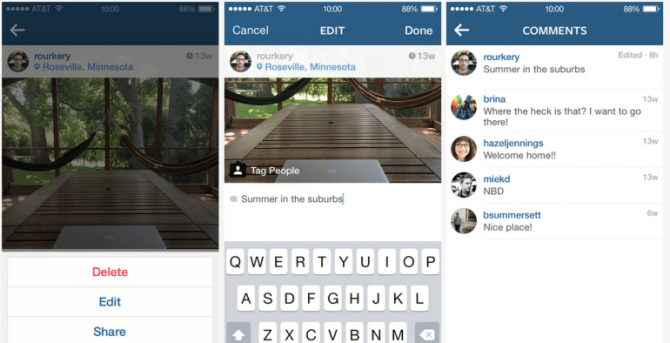 Instagram App Users Can Now Edit Posts, Explore New People Tab